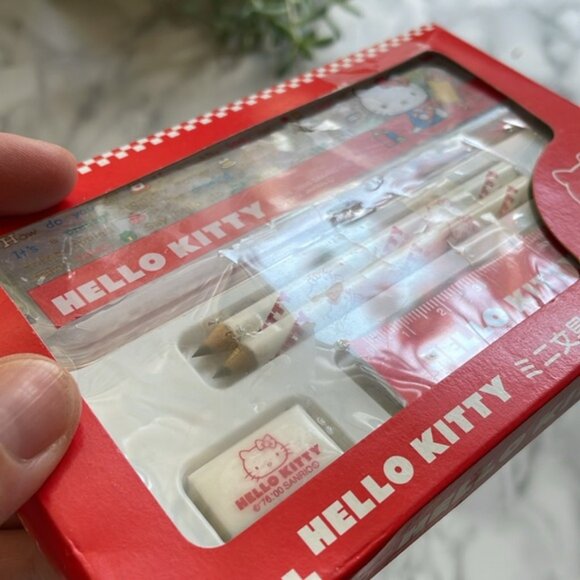 Vintage Sanrio Hello Kitty - mini stationery set 2000 AS IS - Picture 3 of 7